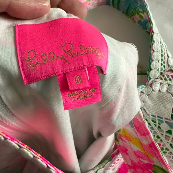 Lilly Pulitzer Vena Stretch Shift Pop Up Lilly Of The Jungle Size 0 WORN ONCE - Picture 7 of 10